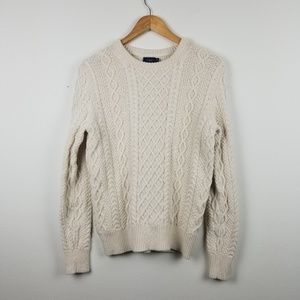 J. Crew Cable Knit Sweater Cream (size S)